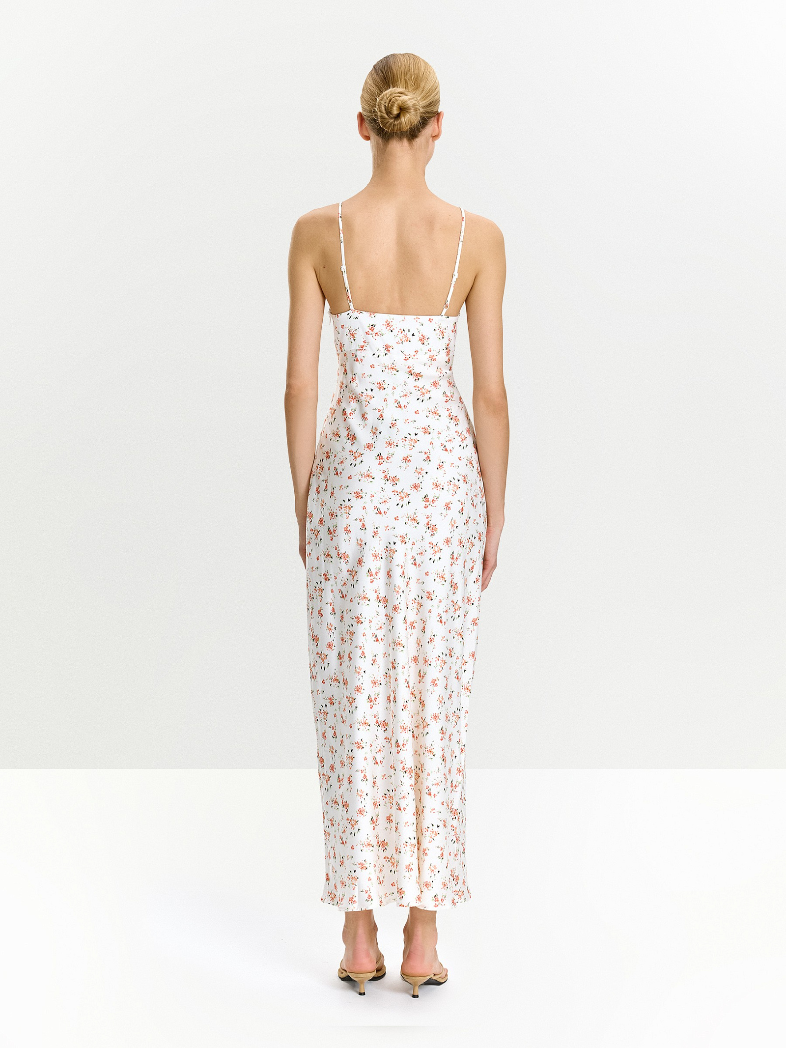 Платье макси с цветочным принтом из 100% японской вискозы